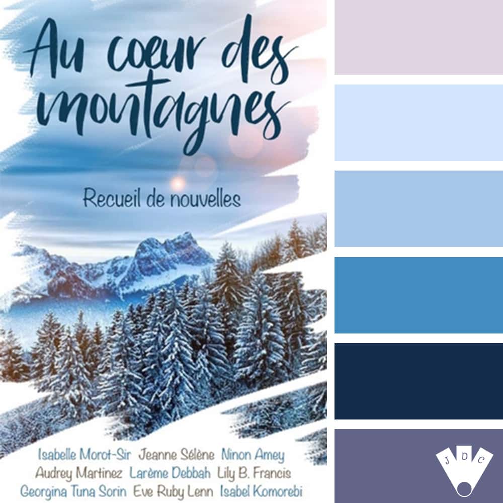 Color palette à partir de la couverture du recueil de nouvelles "Au cœur des montagnes"