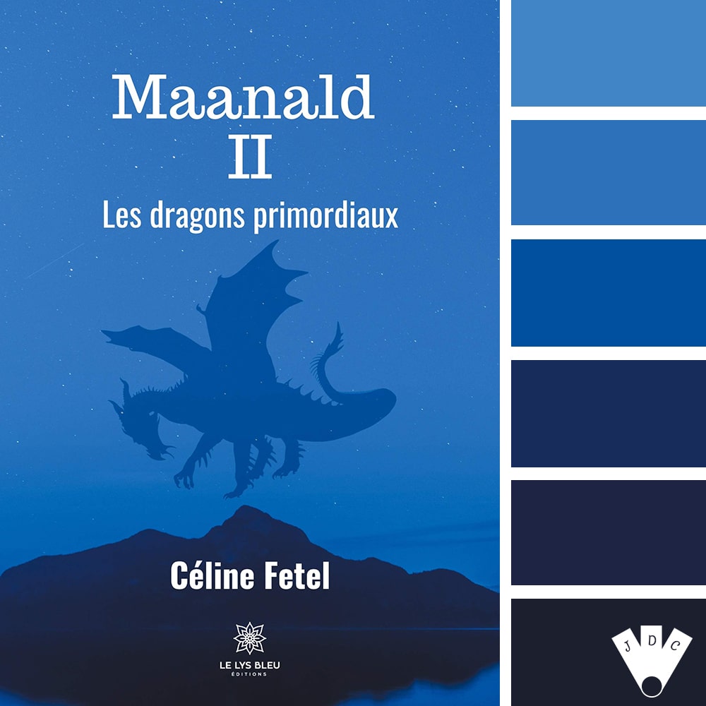 Color palette à partir de la couverture du livre "Maanald T2" de Céline Fetel.