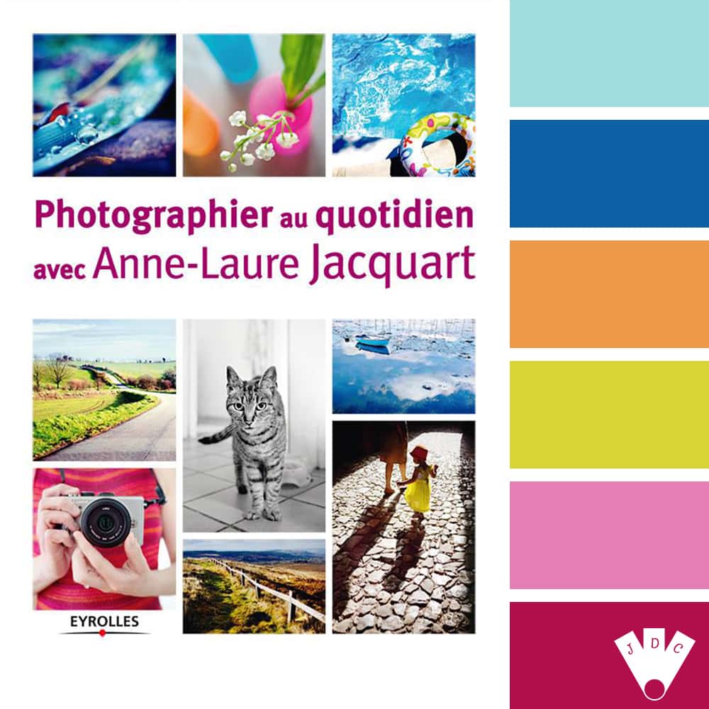 Color palette à partir de la couverture du livre "Photographier au quotidien" de Anne-Laure Jacquart