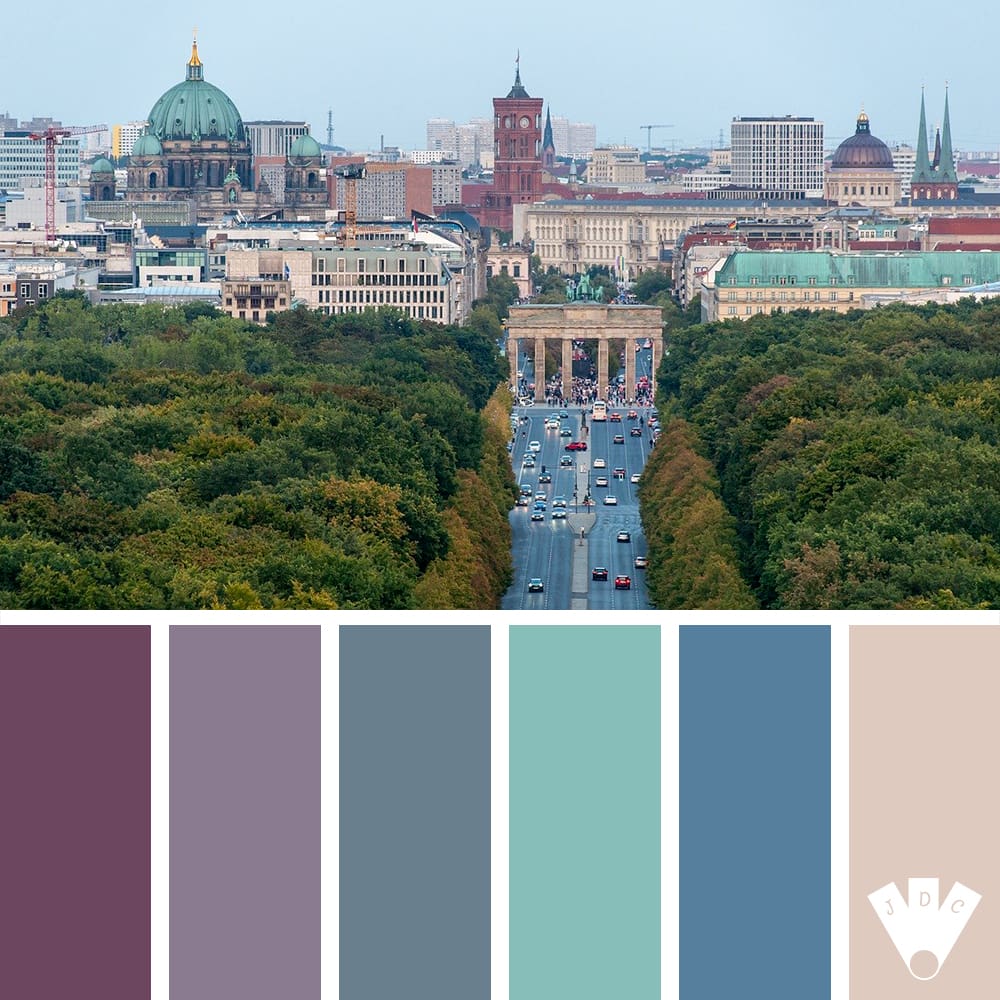 Color palette à partir d'une photo de Berlin en Allemagne