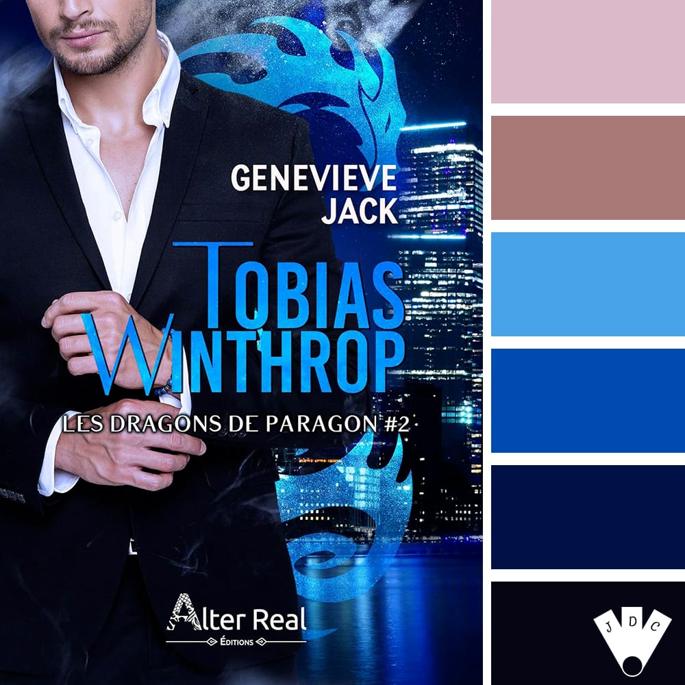 Color palette du livre "Les dragons de paragon T2 : Tobias Winthrop" Genevieve Jack