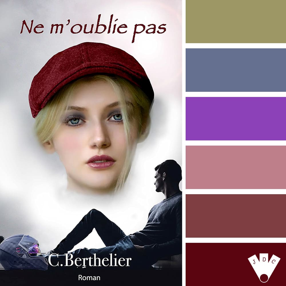 color palette à partir de la couverture du livre "Ne m'oublie pas" de C.Berthelier