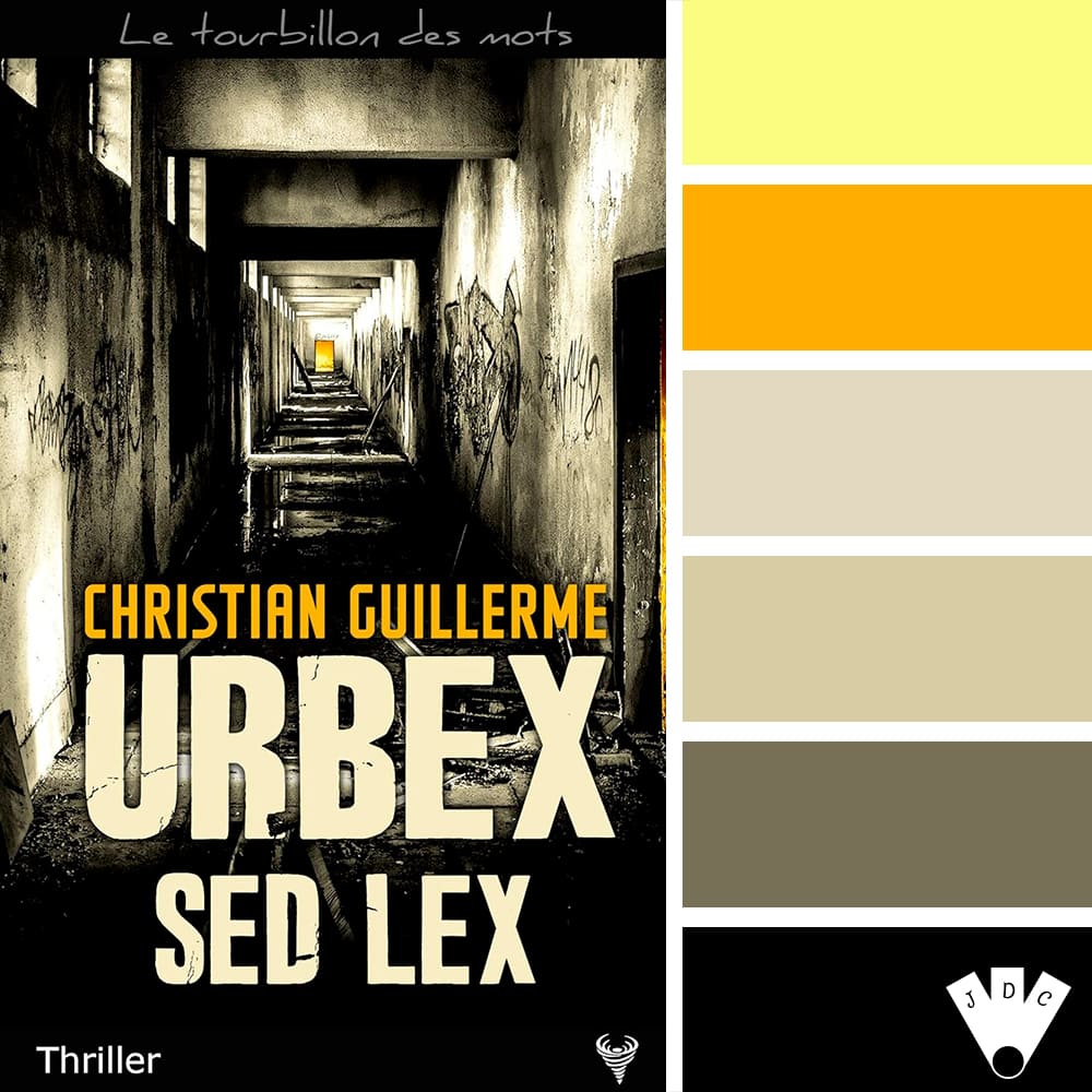 Color palette à partir de la couverture du livre "Urbex sed lex" de Christian Guillerme