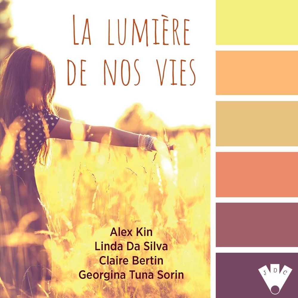 Color palette à partir de la couverture du livre "La lumière de nos vies" de Georgina Tuna Sorin