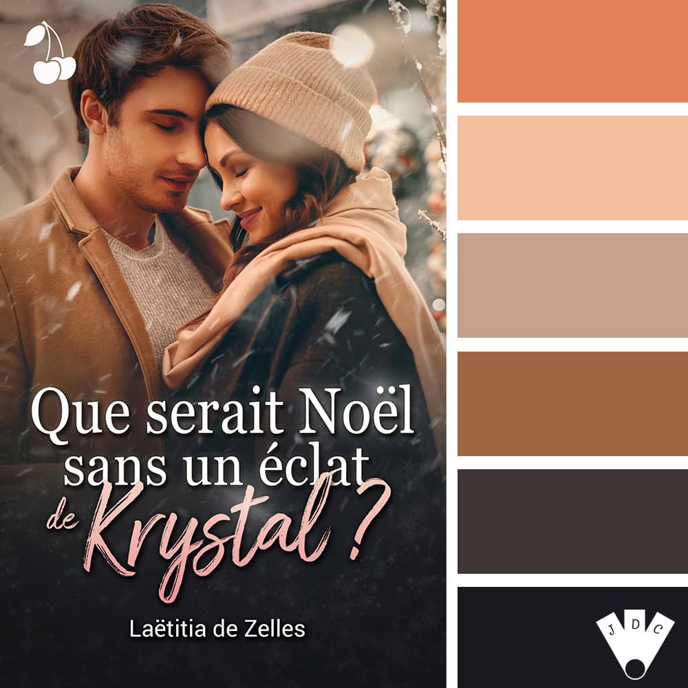 Color palette du livre "Que serait Noël sans un éclat de Krystal" de Laëtitia de Zelles