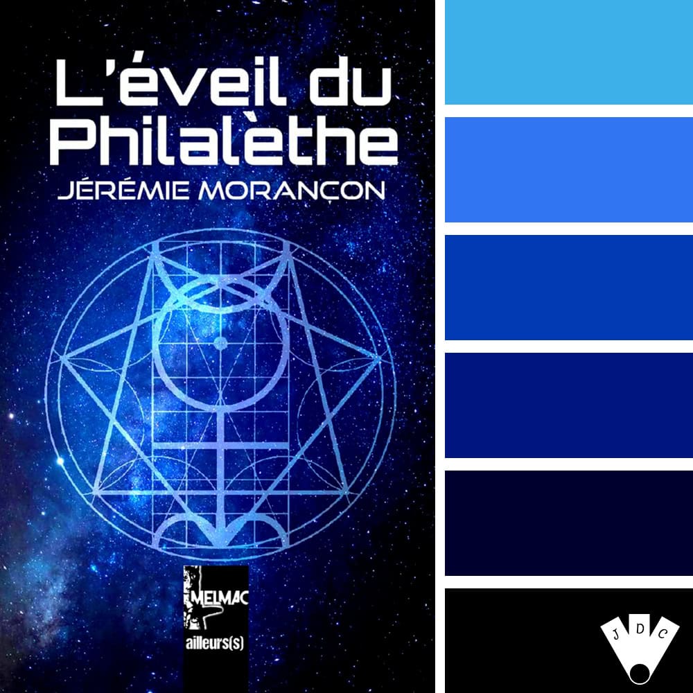 Color palette à partir de la couverture du livre "L'éveil du Philalèthe" de Jérémie Morançon