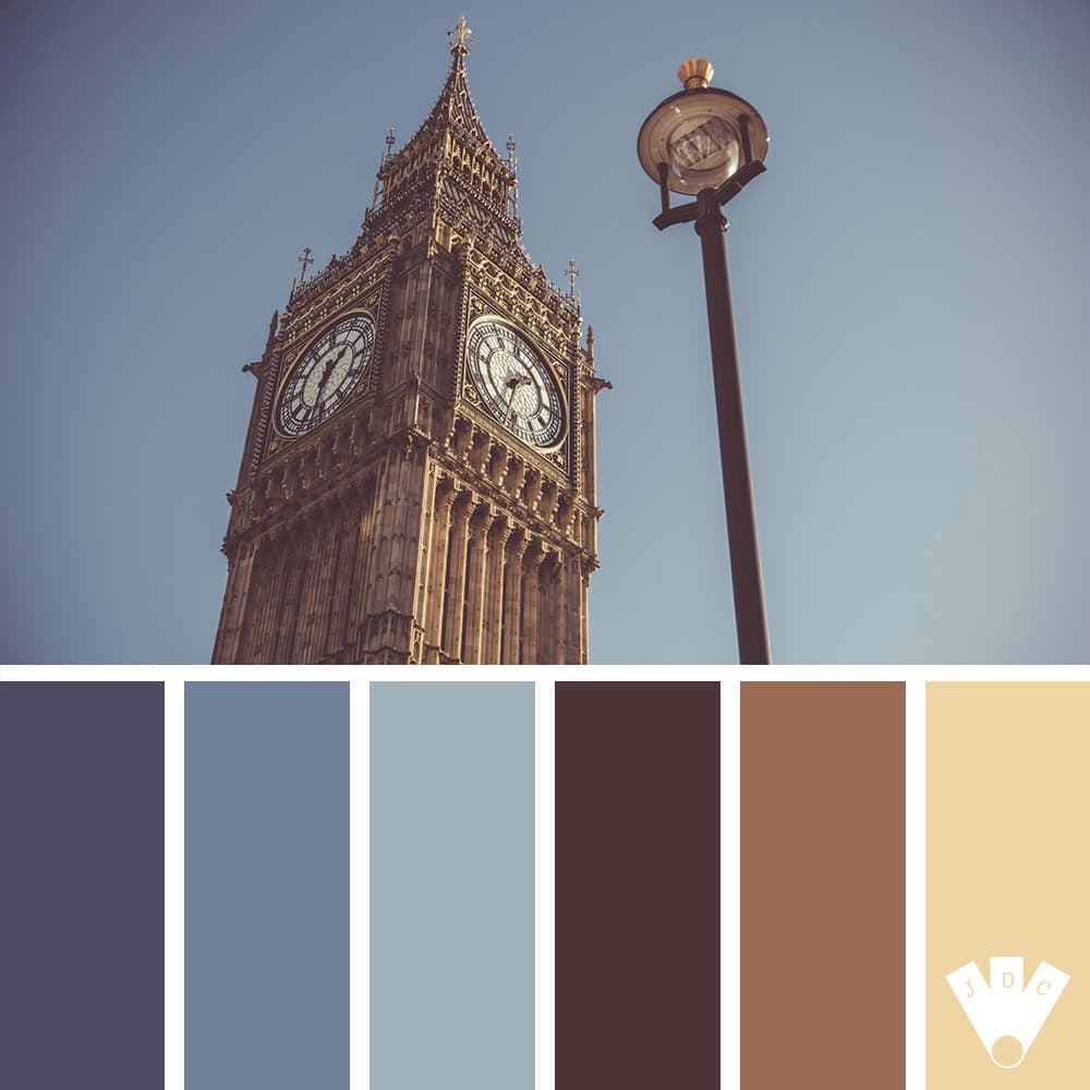 Color palette à partir d'une photo de big ben